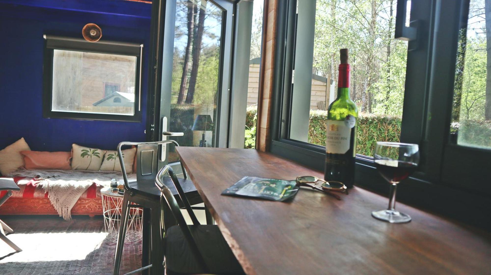 מלון Naujac-sur-Mer Tiny House Nouvelle Annonce Boho Ocean מראה חיצוני תמונה